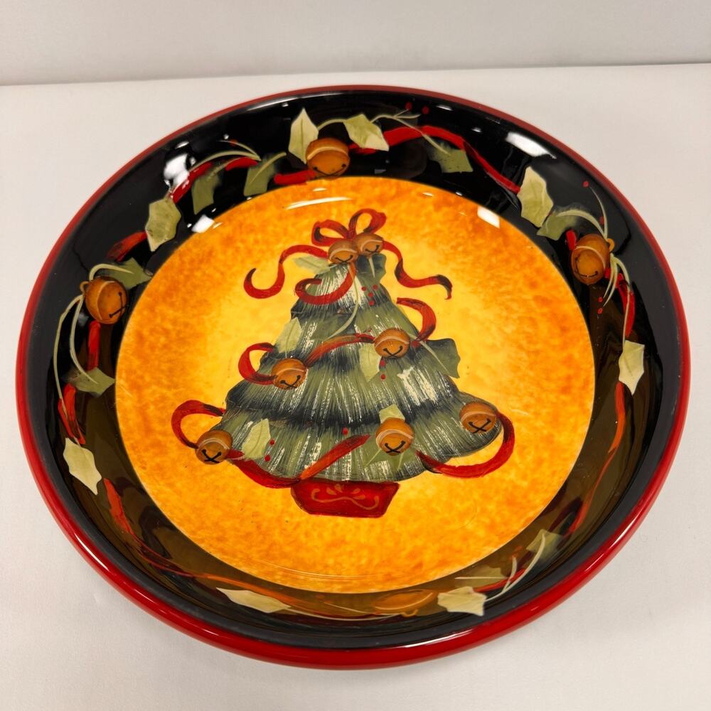 Christmas Tree Pasta Bowl Certified International Judy Westegaard
